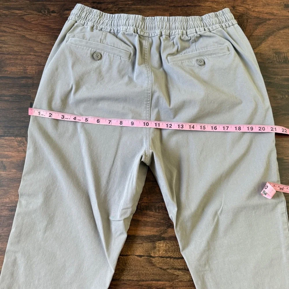 J‎ Crew Chino Pants Medium Drawstring Gray Relaxed Taper Sportsman's Outftter